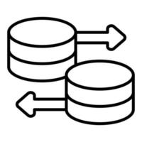 Database Line Icon vector