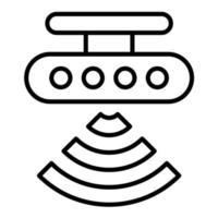 Motion Sensor Line Icon vector