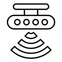 Motion Sensor Line Icon vector