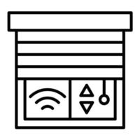 Smart Blind Line Icon vector