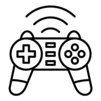 Smart Joystick Line Icon vector