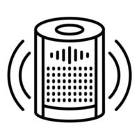 Smart Speaker Line Icon vector