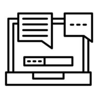 Chat Line Icon vector