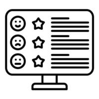 Customer Reviews Line Icon vector