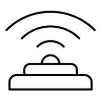 Infrared Sensor Line Icon vector