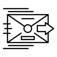 Sent Line Icon vector