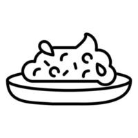 Chutney Line Icon vector