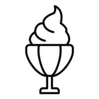 Parfait Line Icon vector