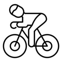 Cycling Line Icon vector