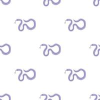 Snakes seamless pattern. Snakes elongated, legless, carnivorous reptiles. Wild West theme. Hand drawn colored trendy Vector illustration. Wildlife concept.