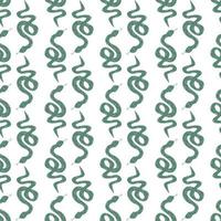 Snakes seamless pattern. Snakes elongated, legless, carnivorous reptiles. Wild West theme. Hand drawn colored trendy Vector illustration. Wildlife concept.