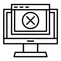 Error Line Icon vector