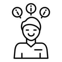 Problem Line Icon vector