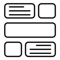 Website Layout Line Icon vector