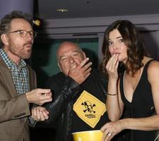 SAN DIEGO - JUL 19 - Bryan Cranston, Dean Norris, Betsy Brandt at the AMCs Better Call Saul Season 4 Premiere on the Horton Plaza 8 on July 19, 2018 in San Diego, CA photo