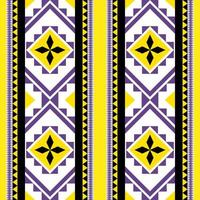 Colorful geometric ethnic pattern seamless design for wallpaper, background, fabric, curtain, carpet, clothing, and wrapping. vector