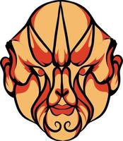 vector Japanese kabuki masks that are good for use for large events and branding stickers and others