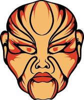 vector Japanese kabuki masks that are good for use for large events and branding stickers and others