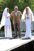 LOS ANGELES, APR 14 - Bobbie Eakes, John McCook, Jennifer Gareis at the Home and Family Celebrates Bold and Beautifuls 30 Years at Universal Studios Back Lot on April 14, 2017 in Los Angeles, CA photo