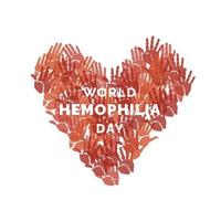 Happy hemophilia day vector