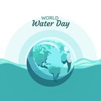 ilustración de vector de día mundial del agua