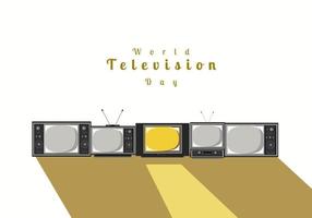 vector de ilustración del día mundial de la televisión