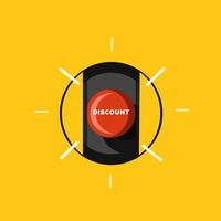 Vector illustration of discount sales