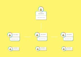 Organization chart infographic vector design