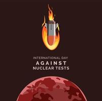 International Day Against Nuclear Tests vector