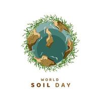 vector de ilustración del día mundial del suelo
