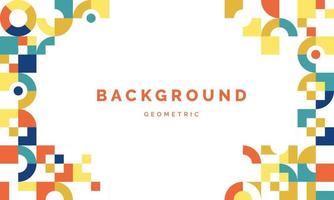 Color Geometric Pattern Background Vector