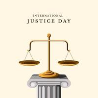 International Justice Day vector