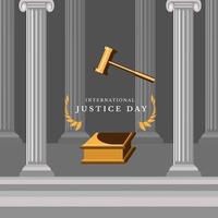 dia internacional de la justicia vector