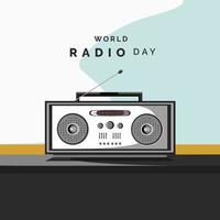 World Radio Day Vector Illustration