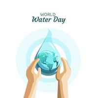 World water day vector illustration