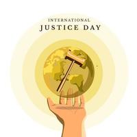 dia internacional de la justicia vector