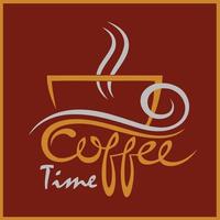 Coffee Time cup vector