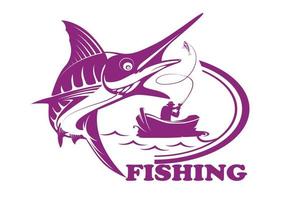 a nice Fishing poster vector