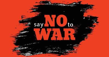 say no to war vector