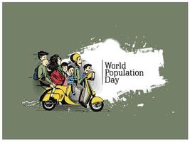 World Population day vector