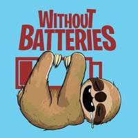 Without Batteries poster vector