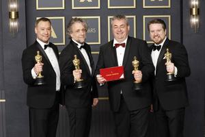 LOS ANGELES, MAR 27 - Brian Connor, Paul Lambert, Gerd Nefzer, Tristan Myles at the 94th Academy Awards at Dolby Theater on March 27, 2022 in Los Angeles, CA photo