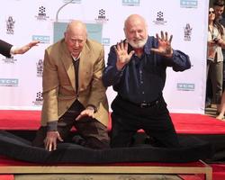 LOS ANGELES, APR 7 - Carl Reiner, Rob Reiner at the Carl and Rob Reiner Hand and Footprint Ceremony at the TCL Chinese Theater IMAX on April 7, 2017 in Los Angeles, CA photo