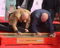 LOS ANGELES, APR 7 - Carl Reiner, Rob Reiner at the Carl and Rob Reiner Hand and Footprint Ceremony at the TCL Chinese Theater IMAX on April 7, 2017 in Los Angeles, CA photo