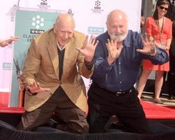 LOS ANGELES, APR 7 - Carl Reiner, Rob Reiner at the Carl and Rob Reiner Hand and Footprint Ceremony at the TCL Chinese Theater IMAX on April 7, 2017 in Los Angeles, CA photo