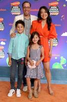 LOS ANGELES, APR 9 - Bob Minkoff, Crystal Minkoff, children at the 2022 Kids Choice Awards at Barker Hanger on April 9, 2022 in Santa Monica, CA photo