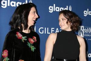 LOS ANGELES, APR 12 - Aline Brosh McKenna, Rachel Bloom at GLAAD Media Awards Los Angeles at Beverly Hilton Hotel on April 12, 2018 in Beverly Hills, CA photo