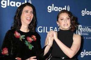 LOS ANGELES, APR 12 - Aline Brosh McKenna, Rachel Bloom at GLAAD Media Awards Los Angeles at Beverly Hilton Hotel on April 12, 2018 in Beverly Hills, CA photo