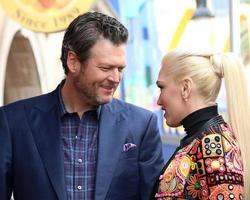 LOS ANGELES, FEB 10 - Blake Sheldon, Gwen Stefani at the Adam Levine Hollywood Walk of Fame Star Ceremony at Musicians Institute on February 10, 2017 in Los Angeles, CA photo