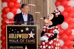 LOS ANGELES, JAN 22 - Bob Iger, Minnie Mouse at the Minnie Mouse Star Ceremony on the Hollywood Walk of Fame on January 22, 2018 in Hollywood, CA photo